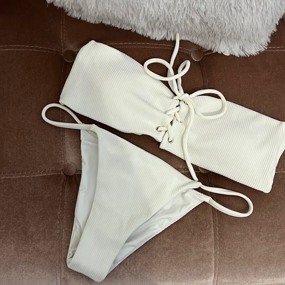 White bikini set